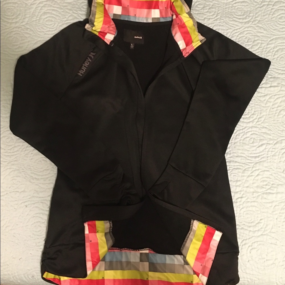 Hurley Fleece Lined Jacket Sz Lg